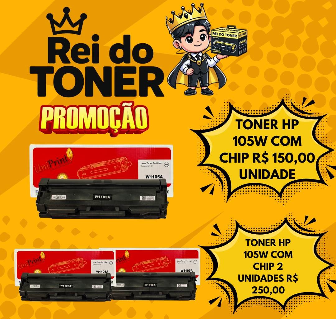 Toner HP 105W com chip